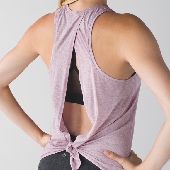 lululemon athletica Tops - Lululemon All Tied Up Tank Heathered Pretty Purple